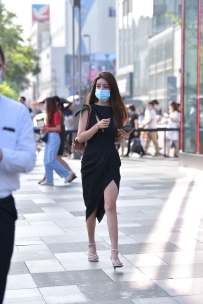 【精选街拍】Vol.3675 黑色连衣裙 [30P-627MB]